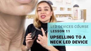 Upselling to a neck LED device